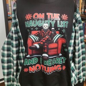 Upcycled Oversized Jason Christmas Sweatshirt